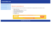 Tablet Screenshot of creamsodabar.com